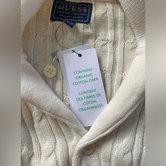 Host Pick - GUESS Little Boy Cable Cardigan - Size 6-7 Years Old - Picture 5 of 5
